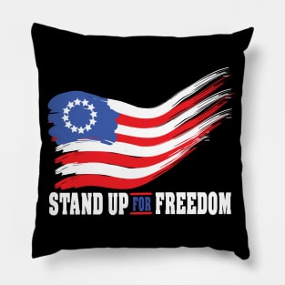 stand up for freedom 5 Pillow