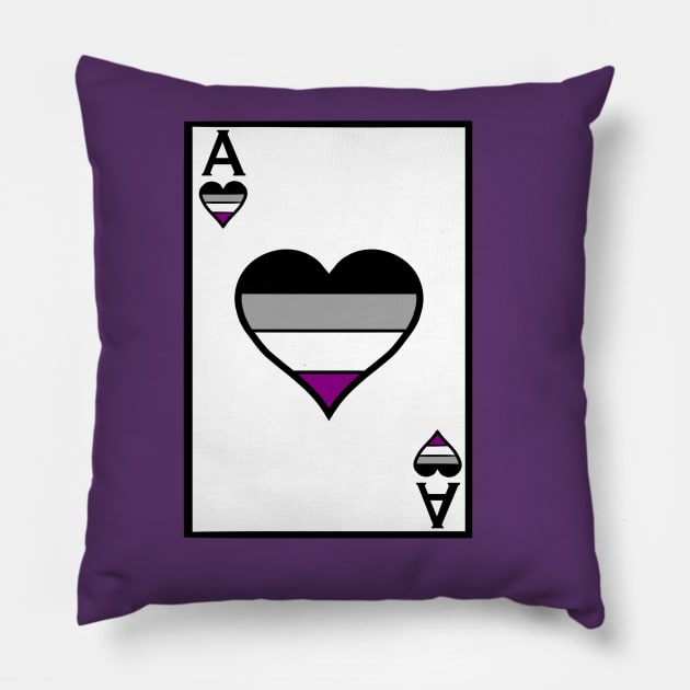 Ace of Hearts Pillow by SarahDoesArts