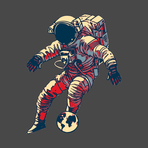 Astronaut Football Player by DesignArchitect