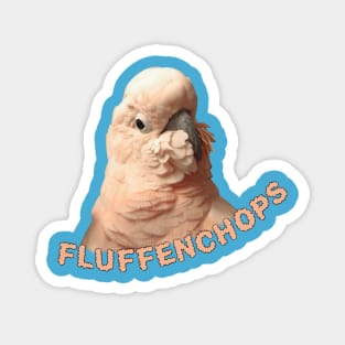 Moluccan Cockatoo Parrot Fluffenchops Magnet