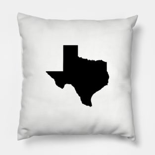 Black Texas Pillow