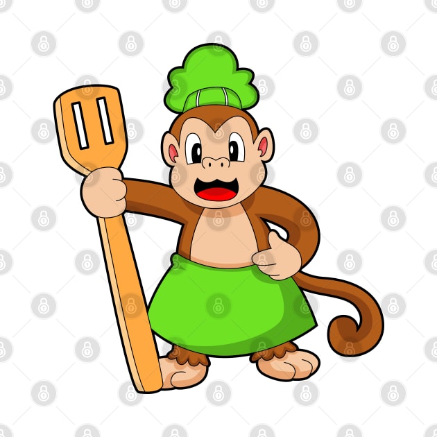 Monkey Cook Spatula by Markus Schnabel