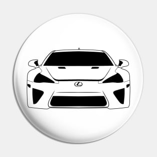 Lexus LFA Monterey Black Outline Pin