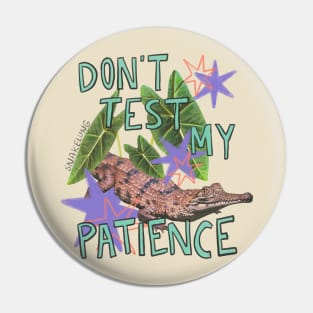 Don’t Test Me Pin