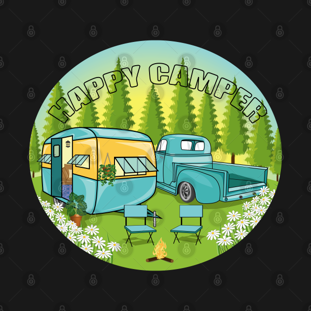 Discover Happy Camper - T-Shirt