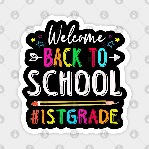 welcome back to school 1st grade Magnet by Leosit