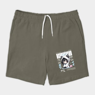 Cute Anime Girl - Music Lovers Kawaii Streetwear Shorts