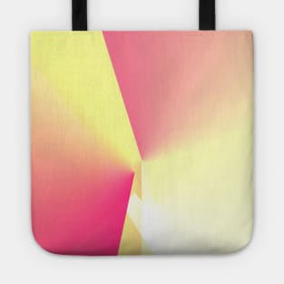 yellow pink white abstract texture Tote