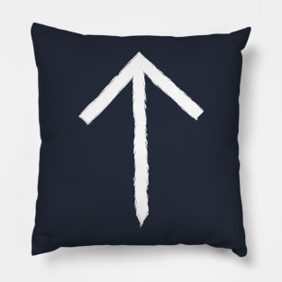 Tiwaz - Rune of Tyr - White Pillow