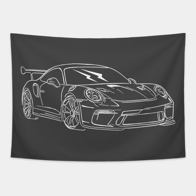 Porsche GT3 RS Tapestry by Aurealis