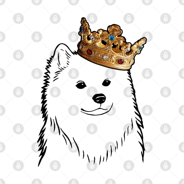 American Eskimo Dog King Queen Wearing Crown by millersye