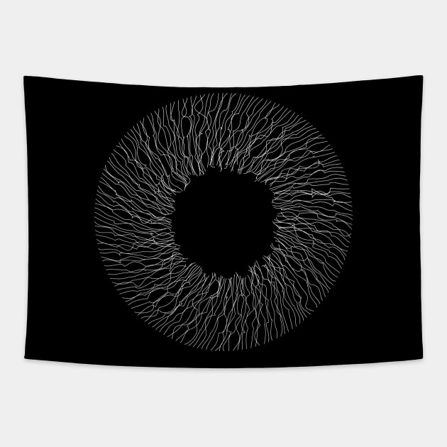 Iris - Minimalist Line Art Tapestry by Minimiya