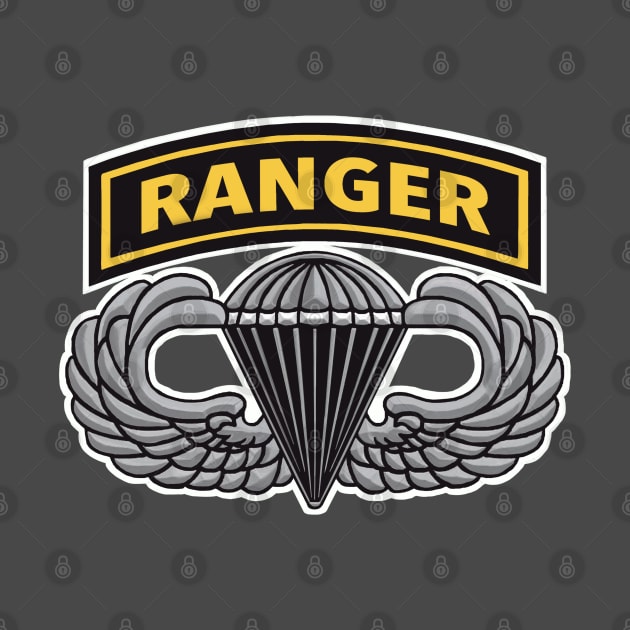 Army Ranger with Jump Wings by Trent Tides