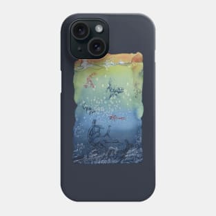 shipwreck, fish, skeletons, fantasy, Phone Case