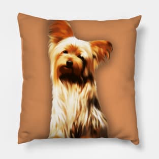 The Yorkshire Terrier Cute Puppy Dog Pillow