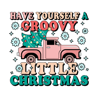 Have Yourself A Groovy Little Christmas Truck T-Shirt