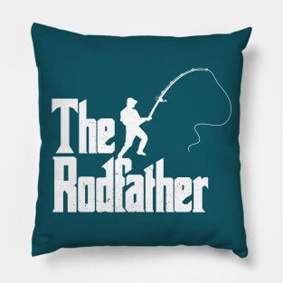 The Rodfather Funny Fisherman Fishing Addicted Gift Pillow