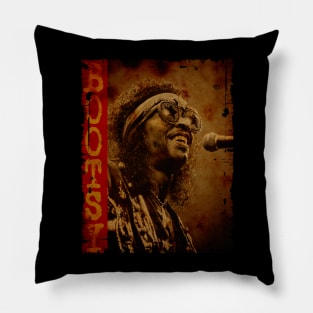 Retro border Bootsy Pillow