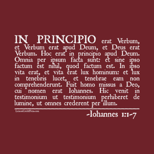 In Principio - John 1:1-7 T-Shirt