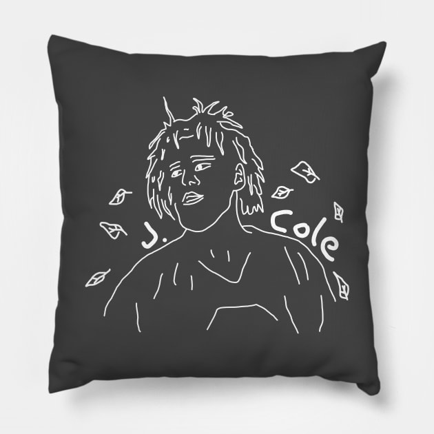 j. cole off seasons drawing art Pillow by rsclvisual