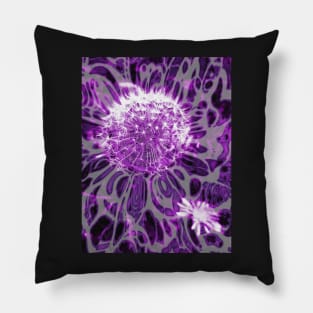 "Dandelion Love" groovy floral art products Pillow