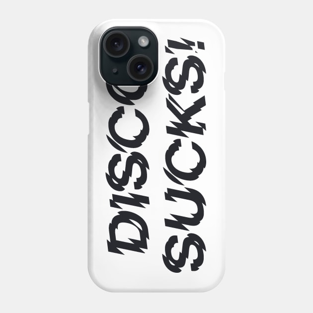 DISCO SUCKS Phone Case by BUNNY ROBBER GRPC