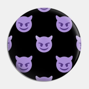 purple devil emoji Pin