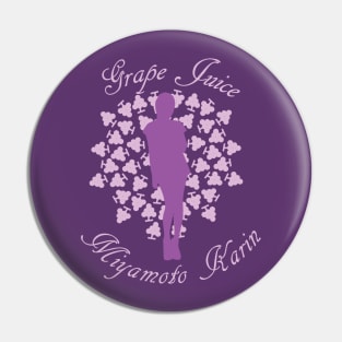 Miyamoto Karin's Grape Juice Pin