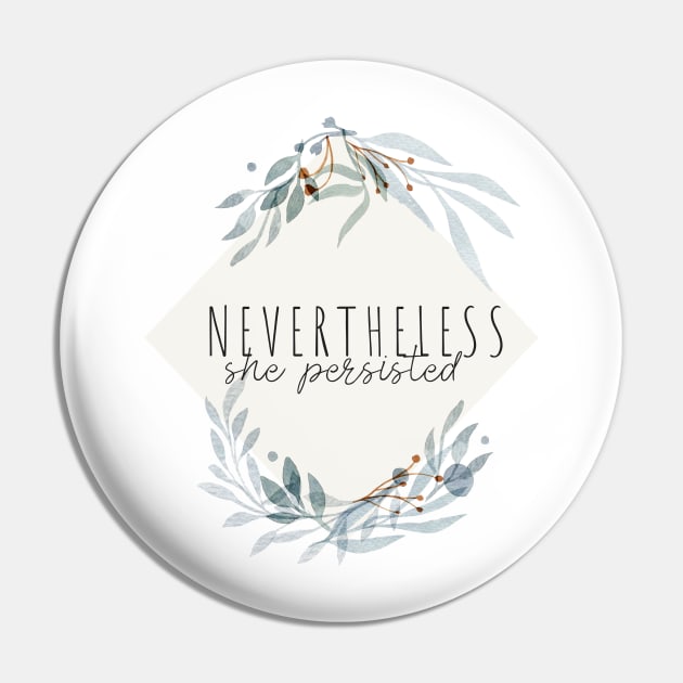 Nevertheless, She Persisted Diamond Wreath Pin by annmariestowe