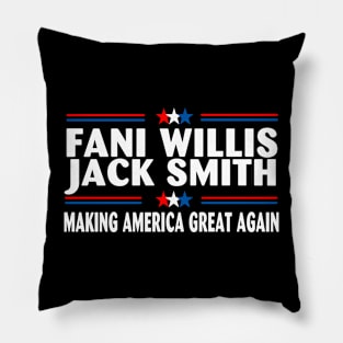 Fani WIllis Jack Smith Making America Great Again Pillow