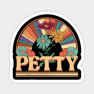 Petty Flowers Name Personalized Gifts Retro Style Magnet