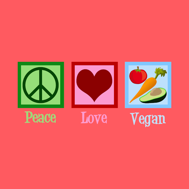 Peace Love Vegan by epiclovedesigns