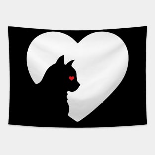 Cat Heart Tapestry