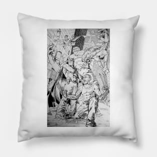 Super team up b/w Pillow