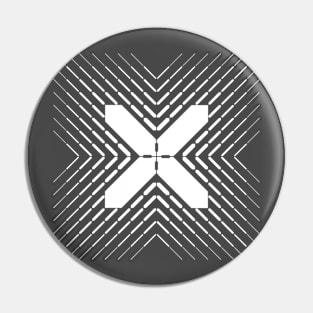 x geometric sign Pin