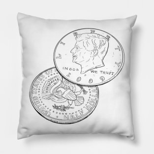 Half Dollars Pillow