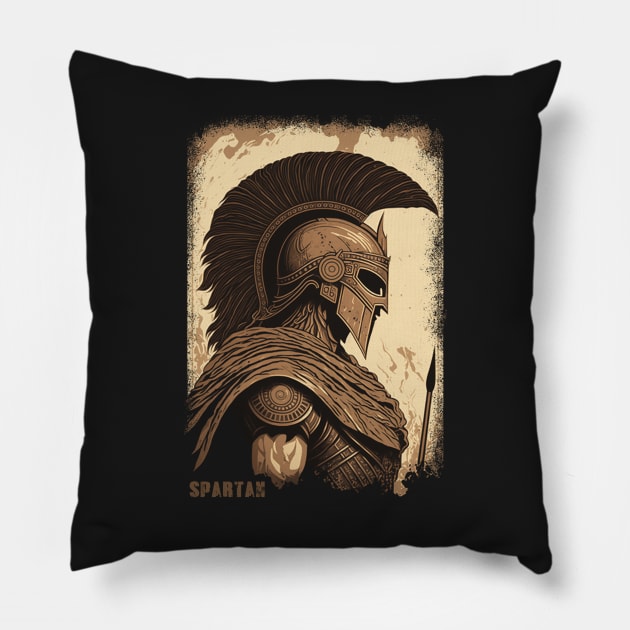 The Unconquerable Spartan Pillow by Abili-Tees