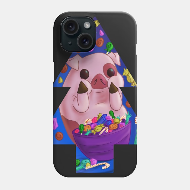 For My Fat Pig Tummy Phone Case by EnchantressReku