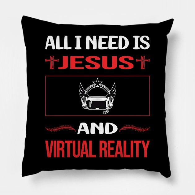 Funny Jesus Virtual Reality VR Pillow by Happy Life