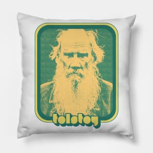 Leo Tolstoy // Retro Aesthetic Fan Art Pillow