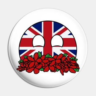 countryballs united kingdom play flowers Pin