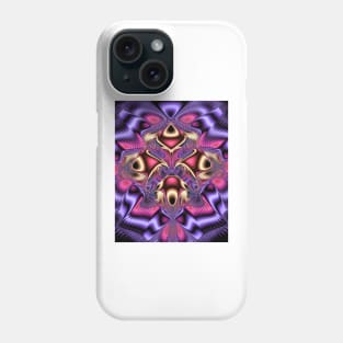 Purple symmetrical pattern Phone Case