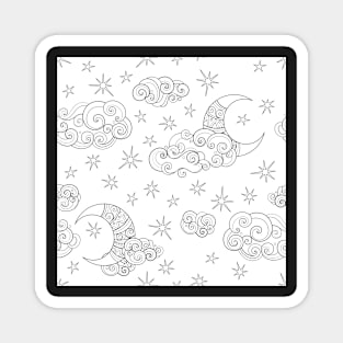 Noncolored Fairytale Weather Forecast Print Magnet