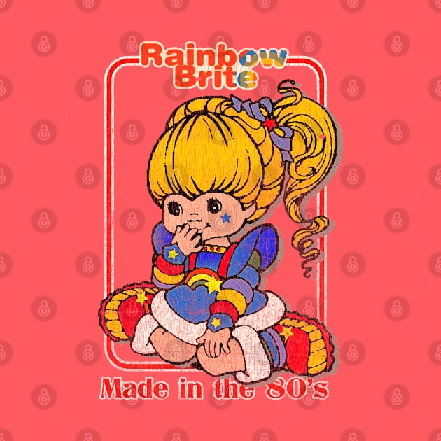 80s Kid Rainbow Brite Distressed by Tangan Pengharapan