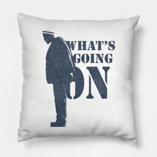 Marvin Gaye - Vintage Stencil silhouette Pillow