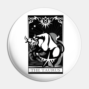 Taurus Zodiac Sign Illustration Pin