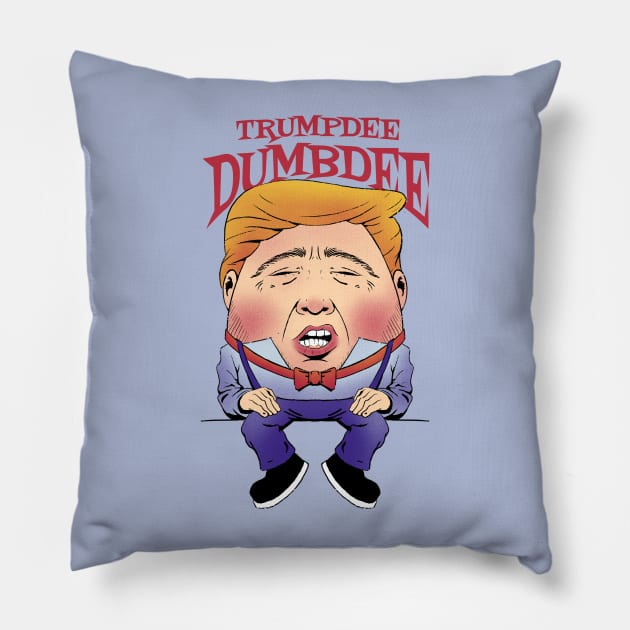 Crack Up Your Friends with Trumpdee Dumbdee! Pillow by Life2LiveDesign