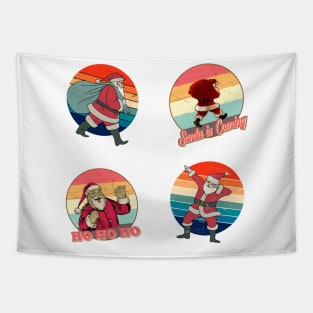 Vintage Santa Claus Stickers Pack Tapestry