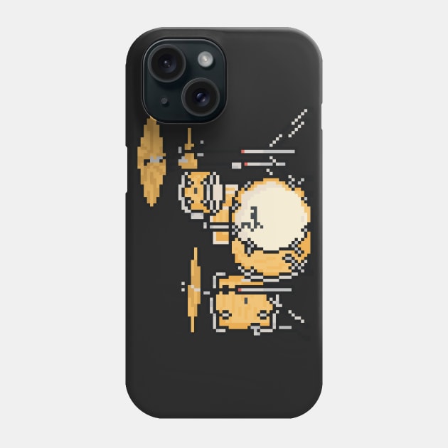 Pixel Maple Stones Drums Phone Case by gkillerb