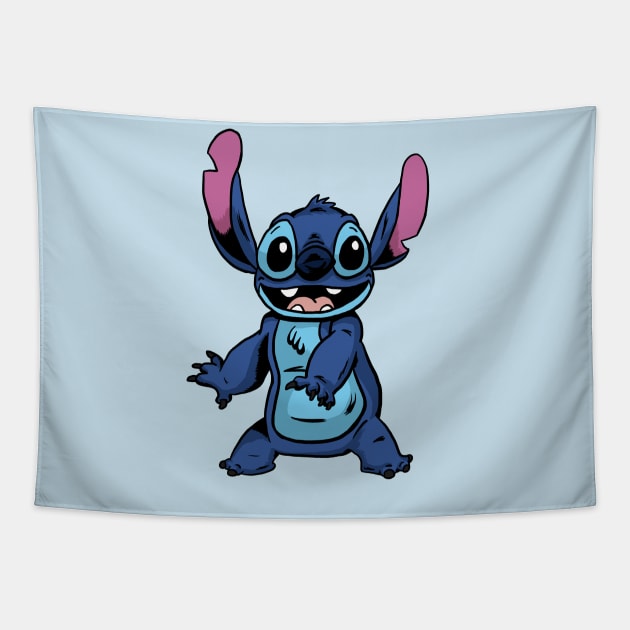 Stitch Tapestry by Black Snow Comics